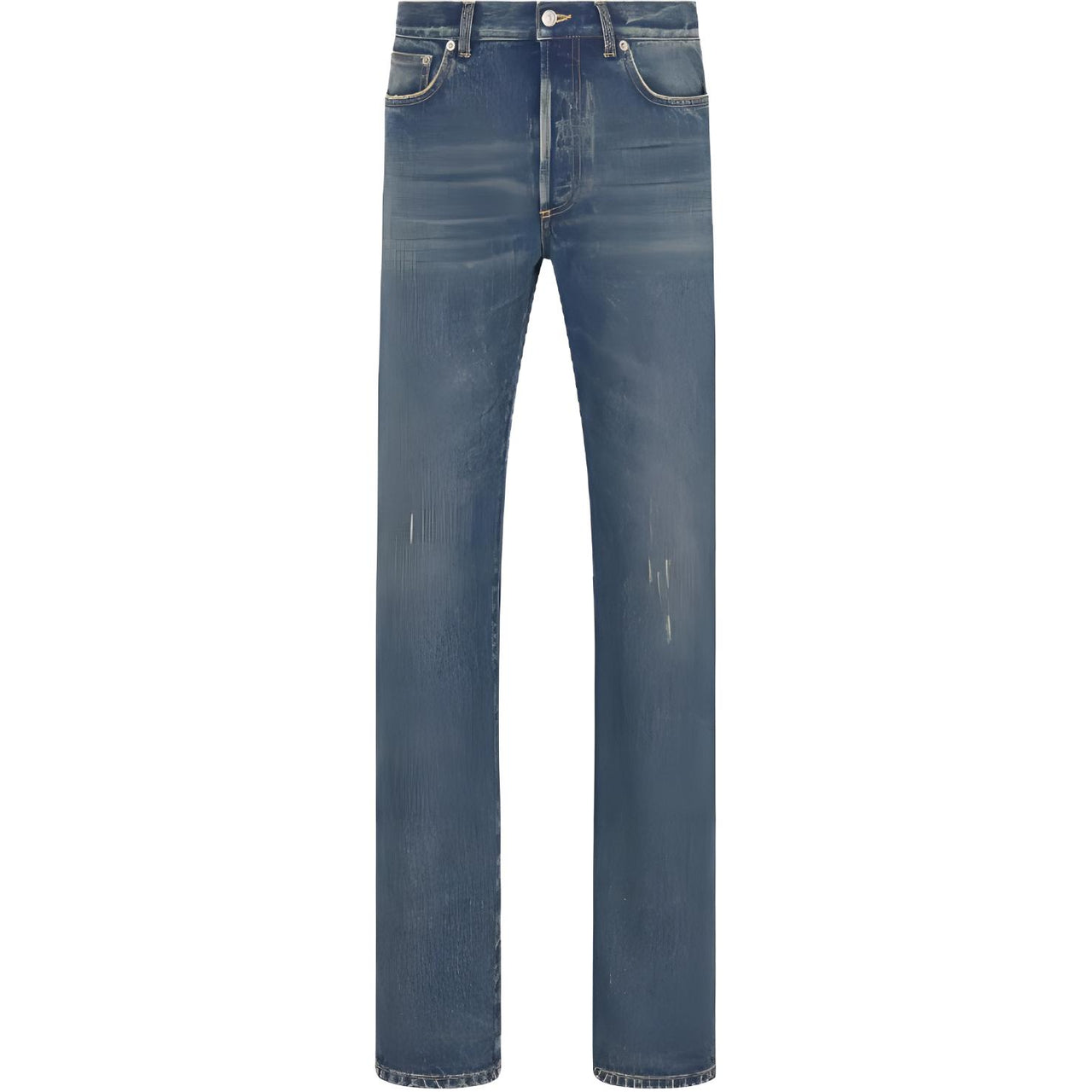 DIOR Logo Patch Straight Leg Jeans