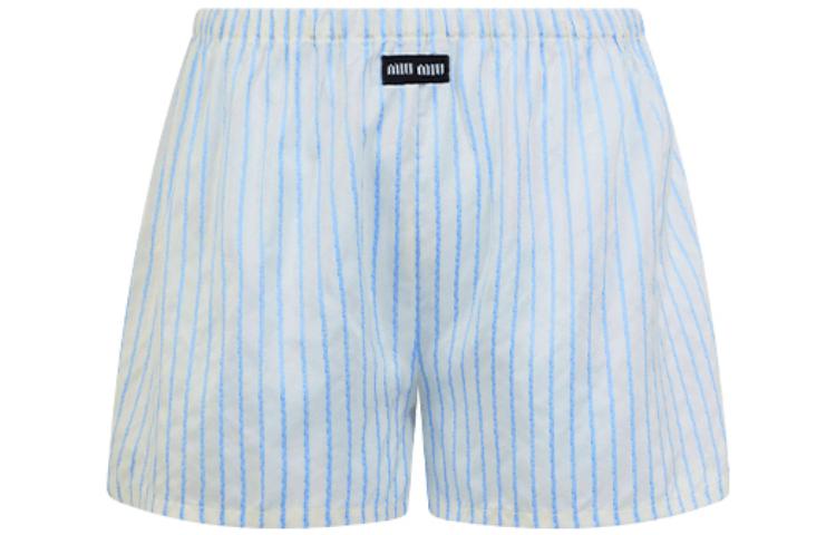 MIU MIU S23 Casual Shorts Women's Light Blue