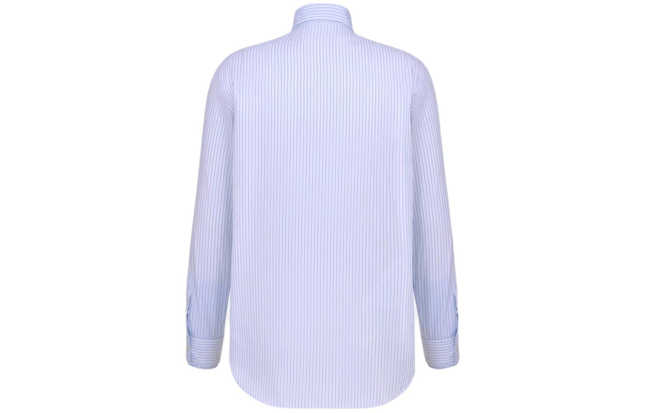 DIOR Homme Striped Collared Long Sleeve Shirt