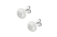 LOEWE 925 Sterling Silver Stud Earrings Women's Color