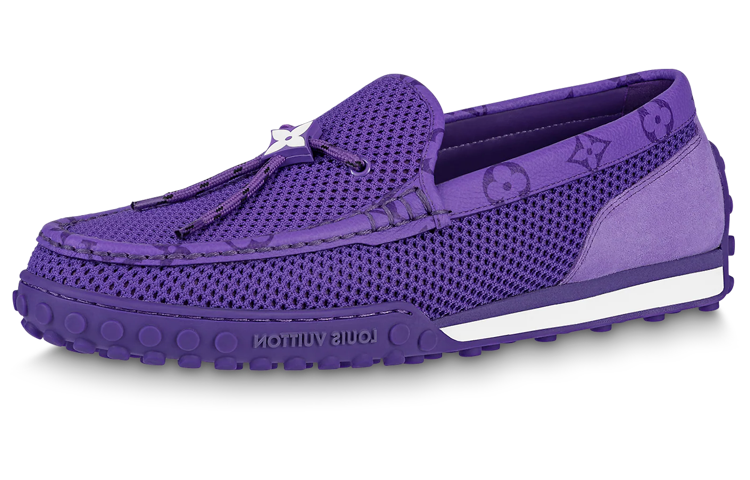 LOUIS VUITTON Louis Vuitton Moccasin Shoes Casual Shoes Men's Purple