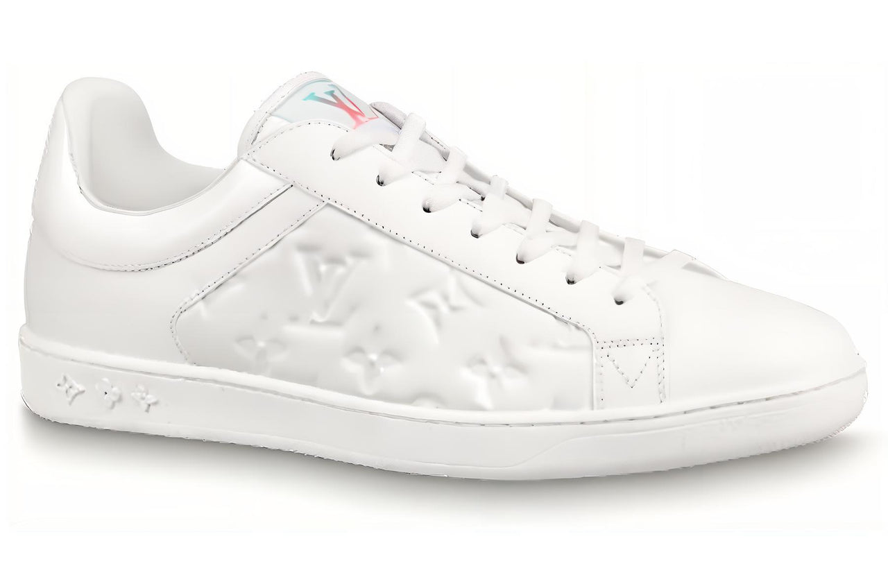 LOUIS VUITTON Luxembourg Sneakers 'White Monogram with Colorful Logo' 1A8J0W