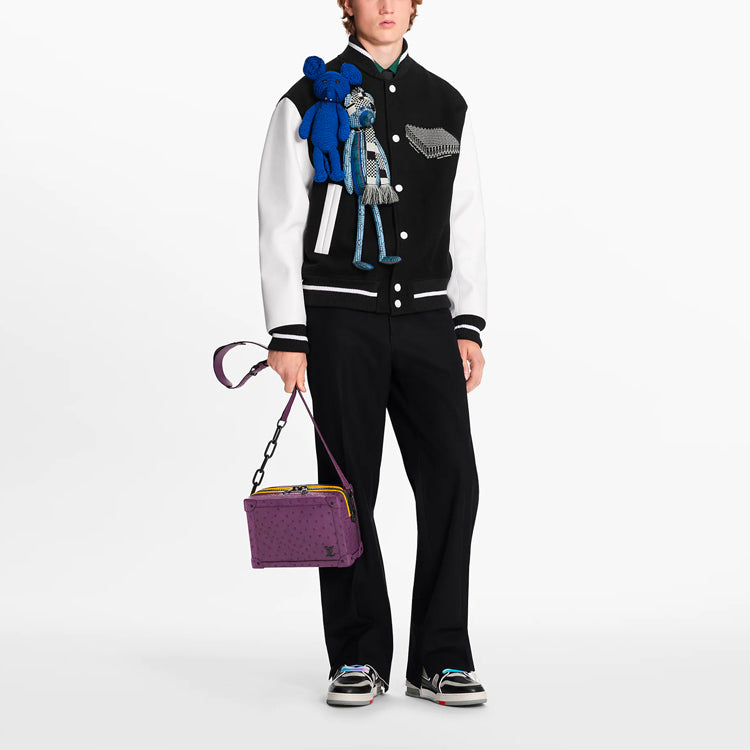 LOUIS VUITTON SS22 Baseball Jacket Men's Black