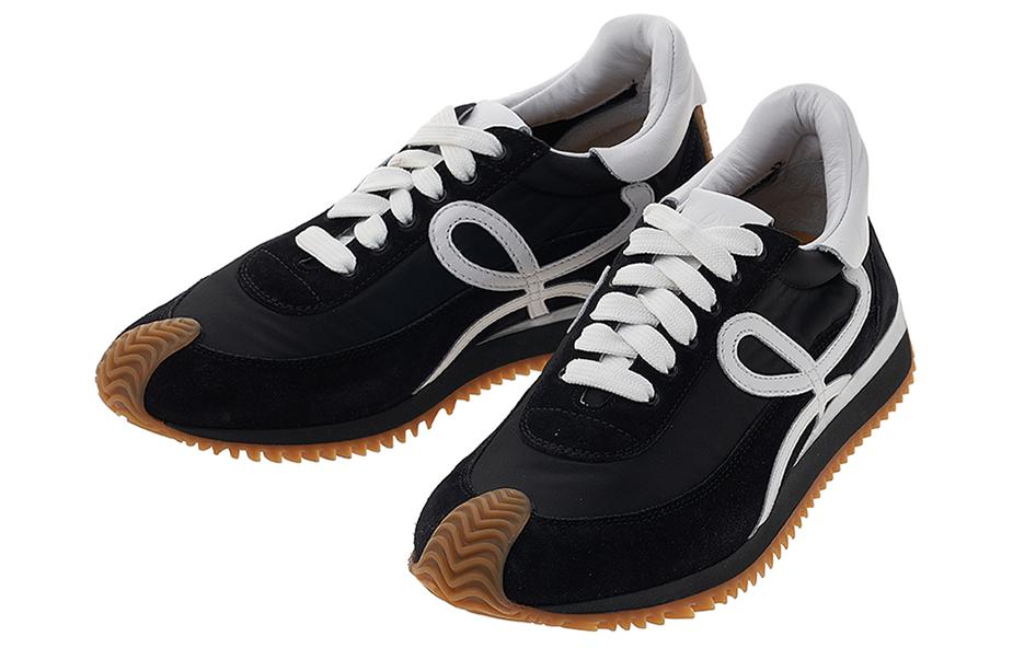 LOEWE Flow Runner Cushioned Anti Slip Wear Resistant Breathable And Warm Low Top Sports Casual Shoes Women's Black