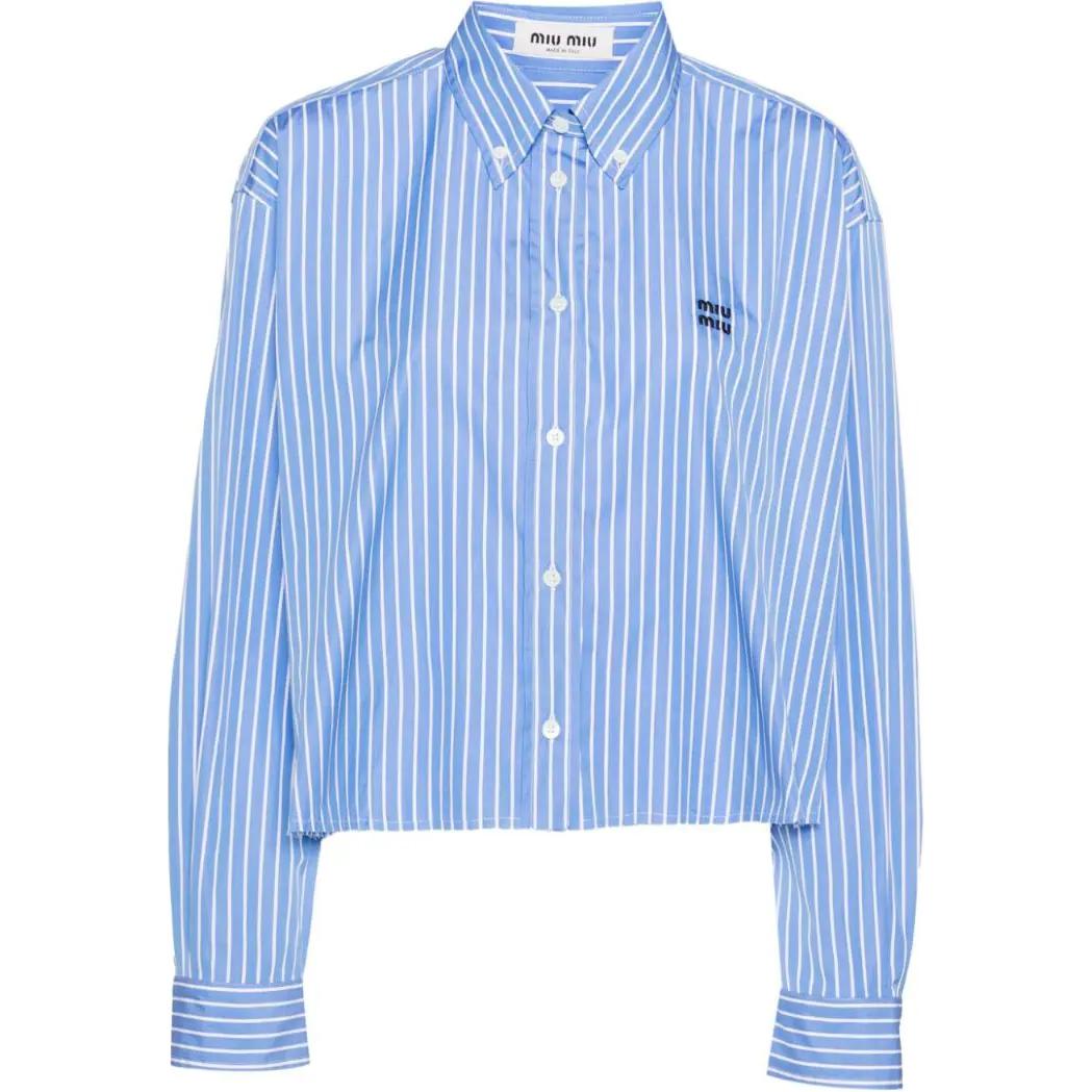 MIU MIU Shirt Women's Blue White