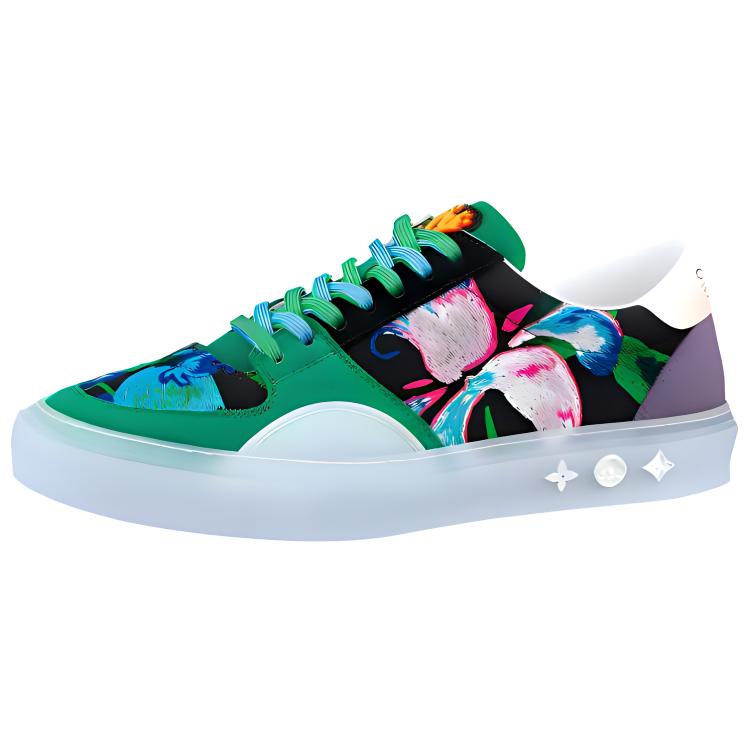 LOUIS VUITTON Ollie Sneakers 'Green Paint Style' 1A9JIZ