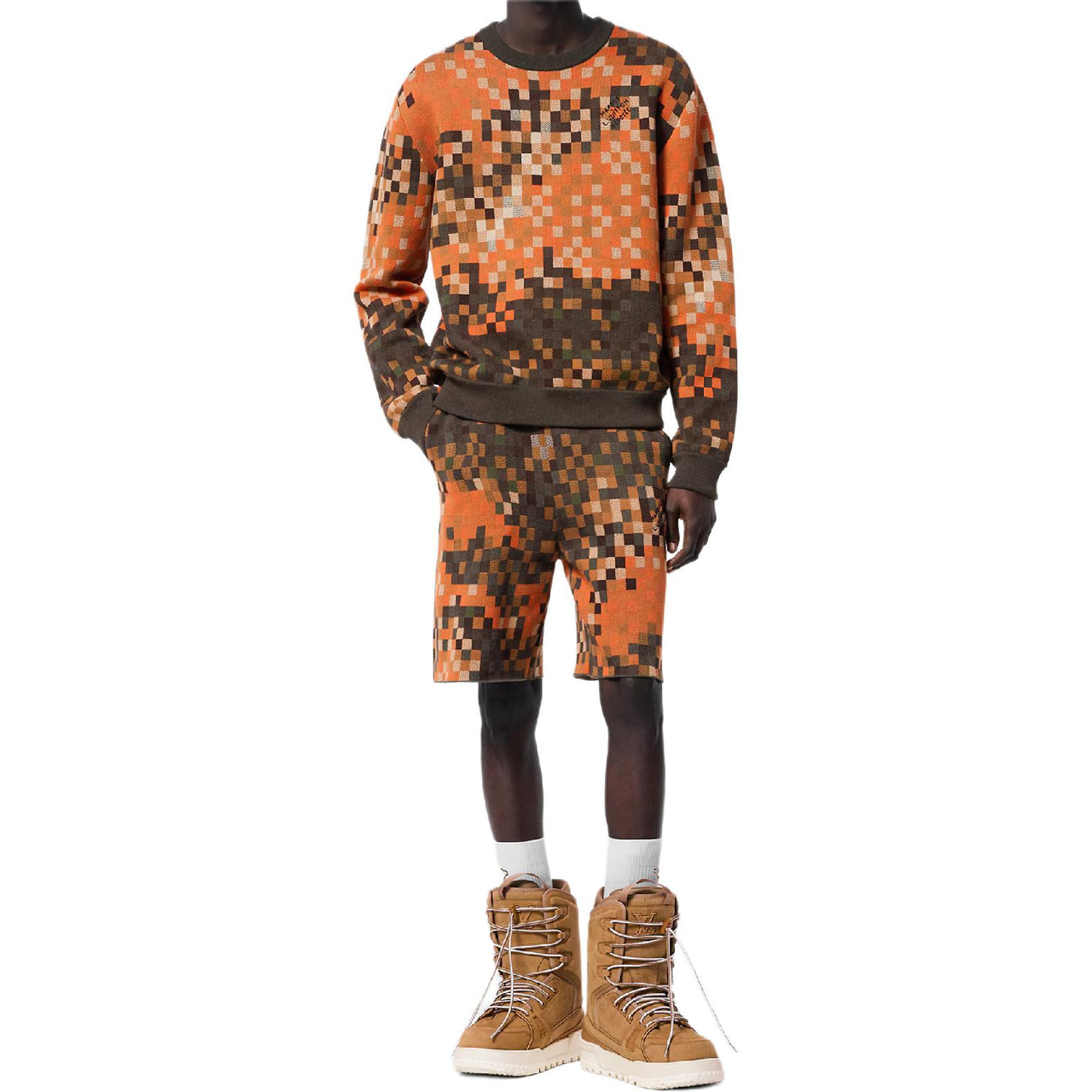 LOUIS VUITTON Jacquard Cotton Pullover