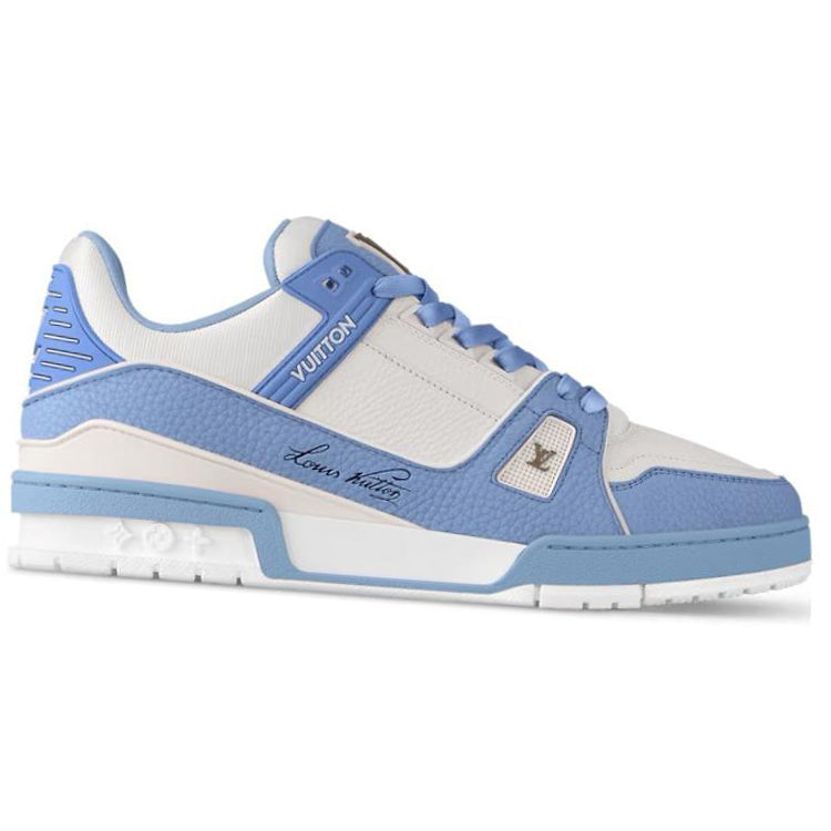 LOUIS VUITTON Trainer Low-Top Skateboard Shoes Unisex Sea Blue