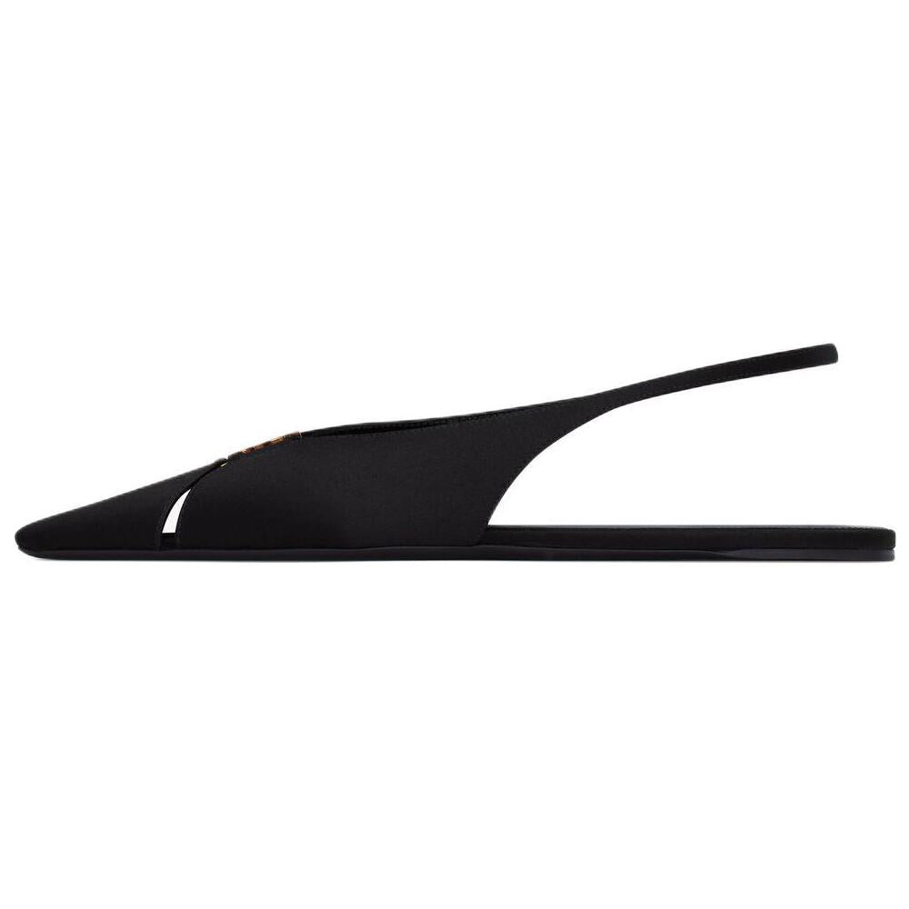 SAINT LAURENT Babylone Slingback Flats Women's