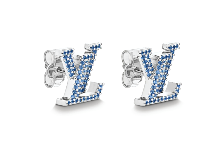 LOUIS VUITTON Metal Stud Earrings Women's