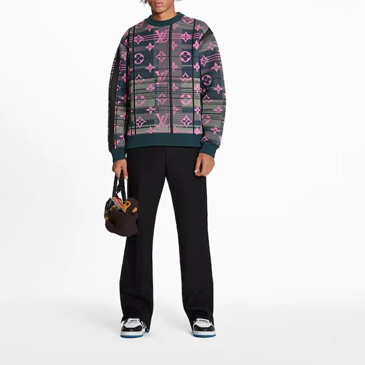 LOUIS VUITTON Monogram Jacquard Sweatshirt
