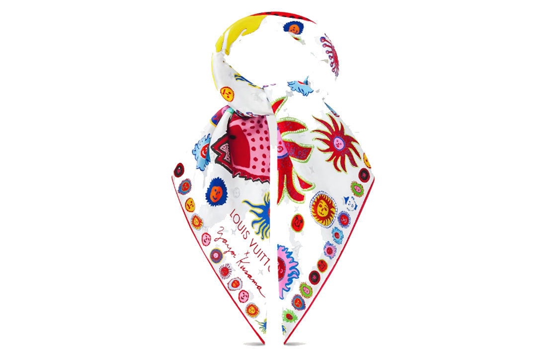 LOUIS VUITTON Lv X Yk Faces Square 90