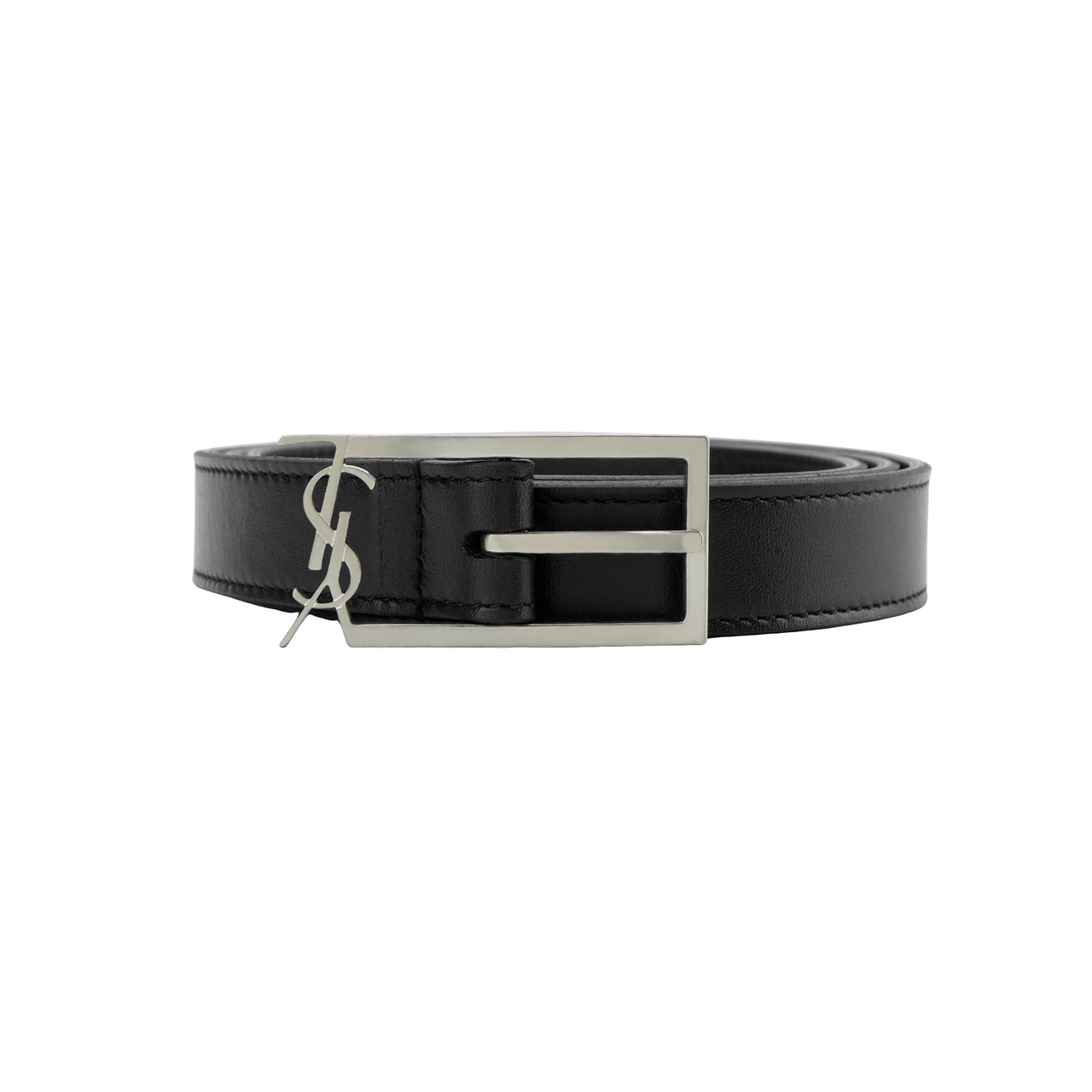 SAINT LAURENT New Cassandre Buckle Belt