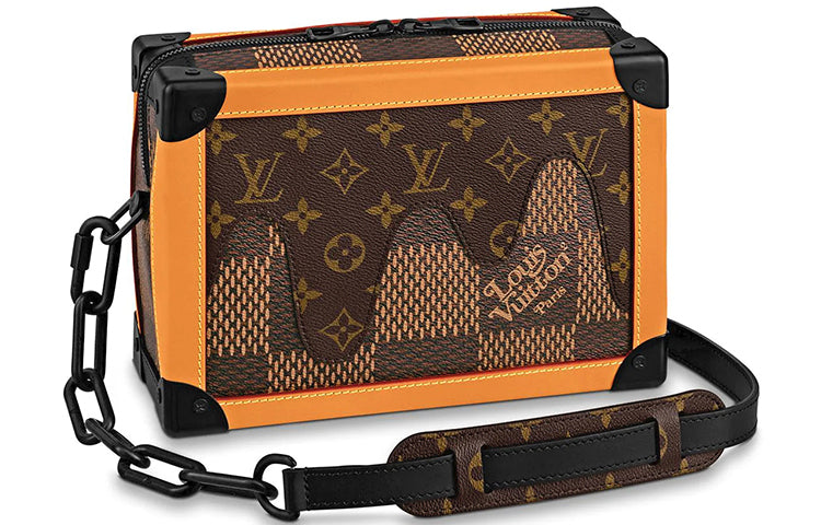 LOUIS VUITTON X Nigo Soft Trunk Damier Ebene Giant Brown