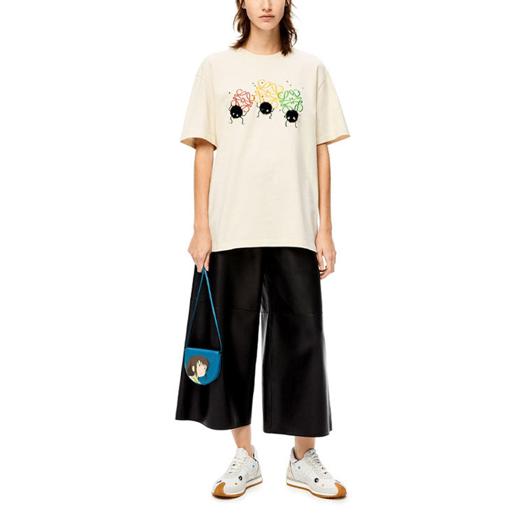 LOEWE Drop Shoulder Sleeve T Shirt Women's Ecru