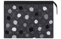 LOUIS VUITTON X Yayoi Kusama Pochette Voyage Monogram Eclipse Black/Silver