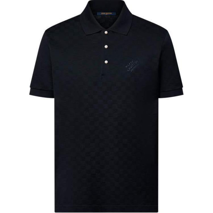 LOUIS VUITTON Damier Cotton Pique Polo