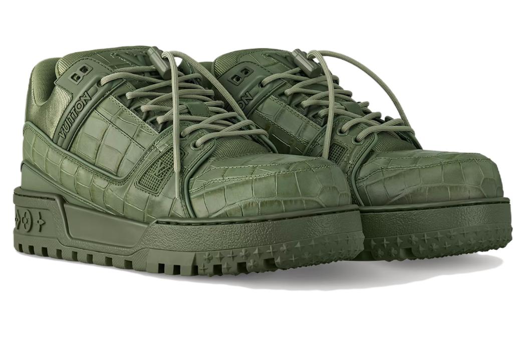 LOUIS VUITTON Lv Trainer Maxi Sneaker Khaki
