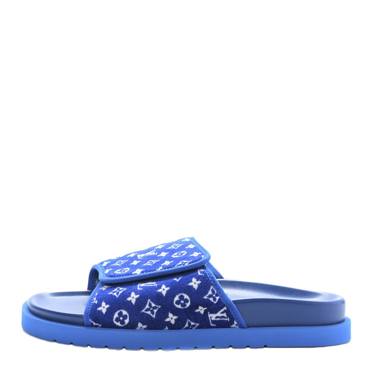 LOUIS VUITTON Miami Slide Slippers Men's Blue