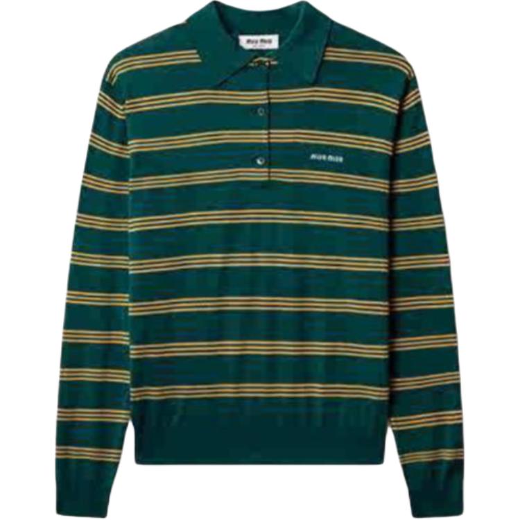 MIU MIU SS25 Polo Shirt Women's Green