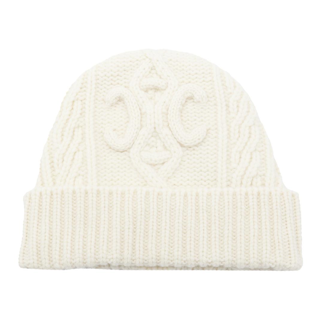 CELINE Triomphe Beanie In Aran Cashmere And Wool