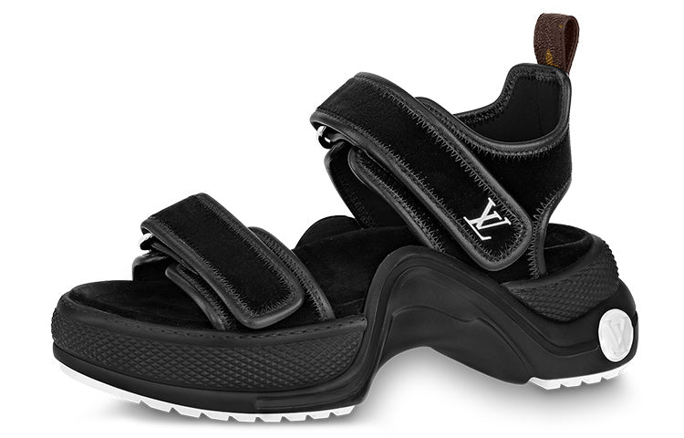 LOUIS VUITTON Beach Sandals Women's Black