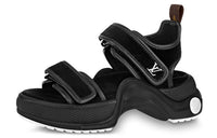 LOUIS VUITTON Beach Sandals Women's Black