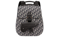 DIOR Fabric Laptop Backpack Men's Beige Black