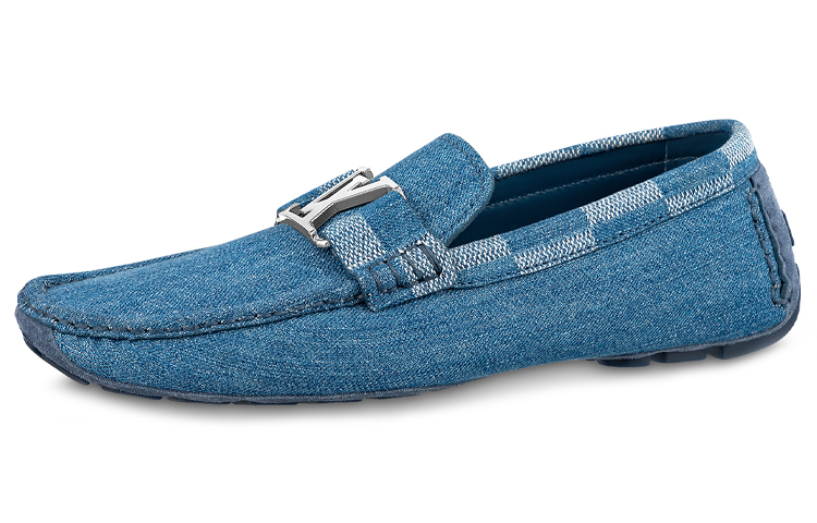 LOUIS VUITTON Monte Carlo Casual Shoes Men's Blue