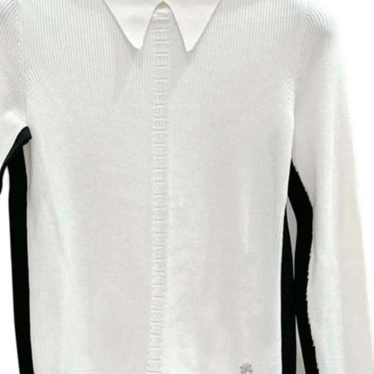 CHANEL 24 New Spring And Summer Arrivals Sweater Women's White