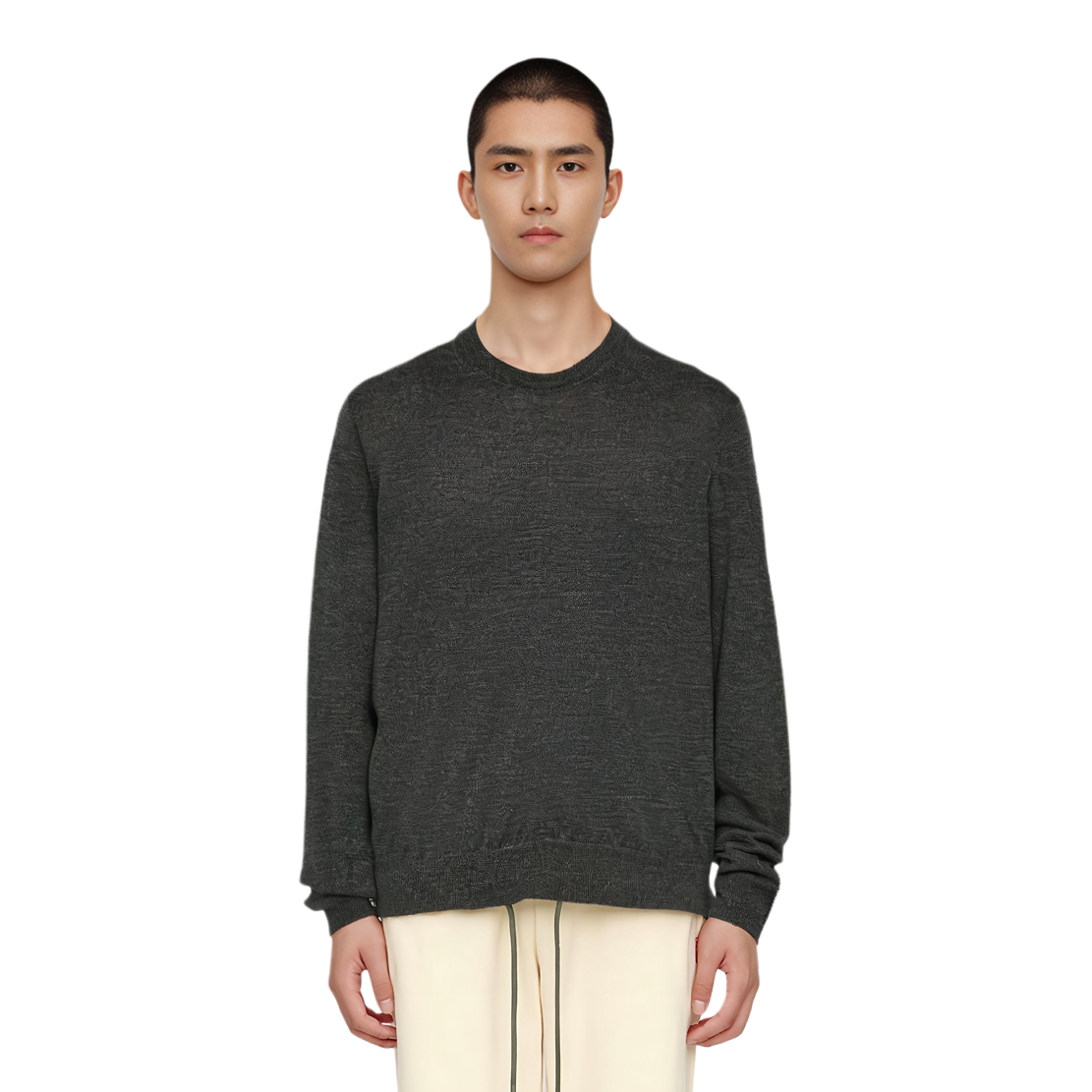 LOUIS VUITTON Silk And Cashmere Blend Crewneck