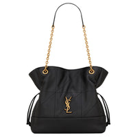 SAINT LAURENT Jamie Lambskin Tote Bag Shopping Bag Handbag Shoulder Bag Small Size Women's Black