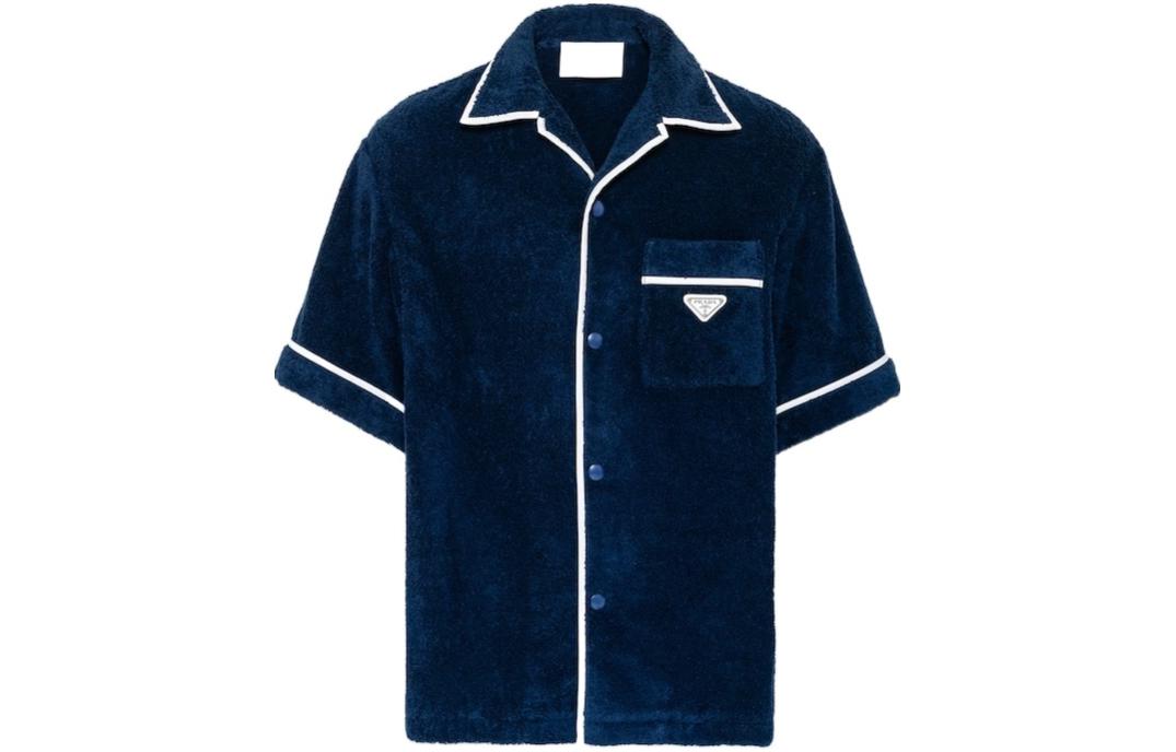 PRADA SS24 Shirt Men's Marine Blue