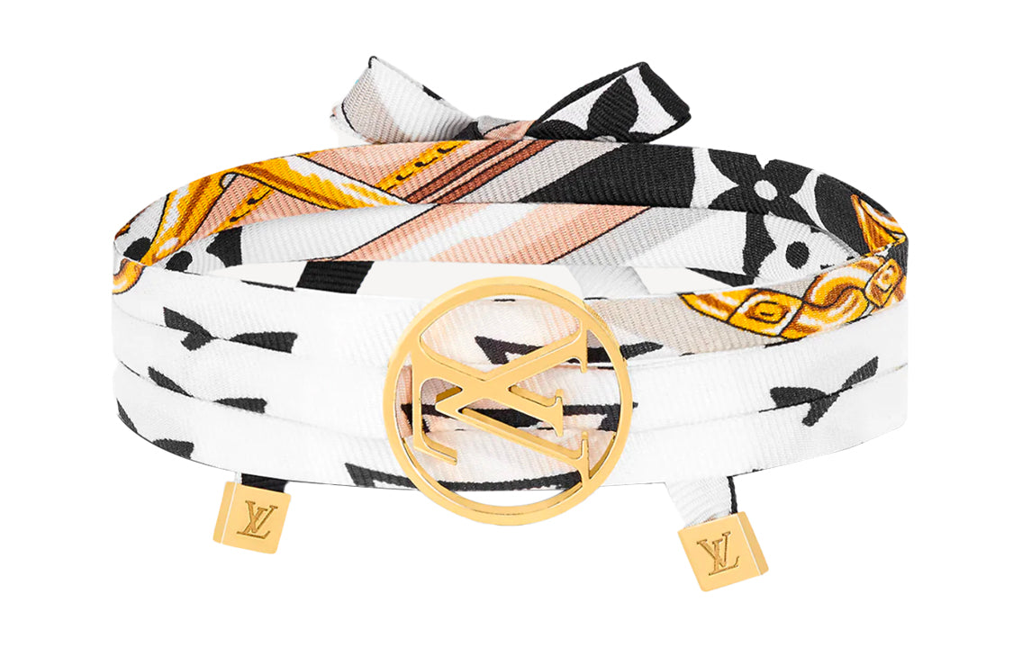 LOUIS VUITTON Bracelets Women's Black White Gold