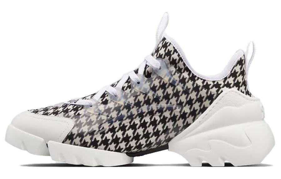 DIOR D Connect Low Top Casual Shoes Women's Black White