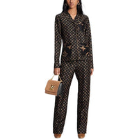 LOUIS VUITTON Pajama Tops Women's Black