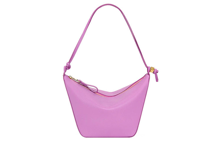 LOEWE Hammock Hobo Cow Leather Hobo Bag, Handbag, Shoulder Bag Women's Rock Rose Pink