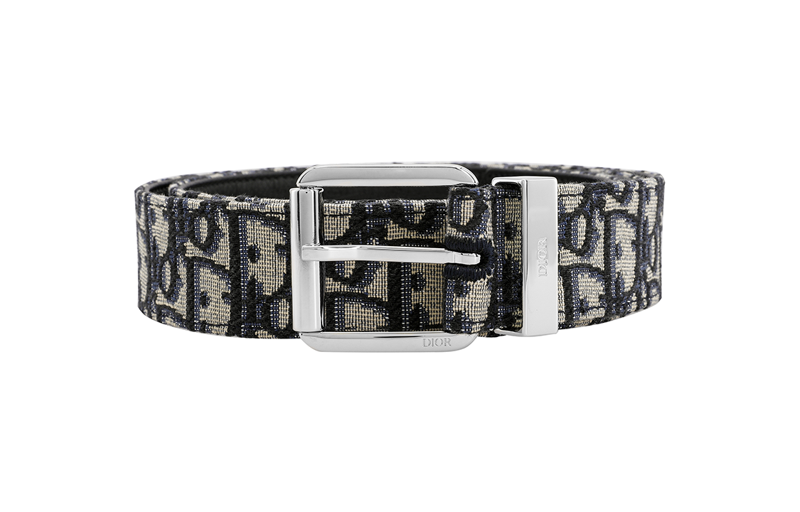 DIOR Jacquard Logo Detailed Belt