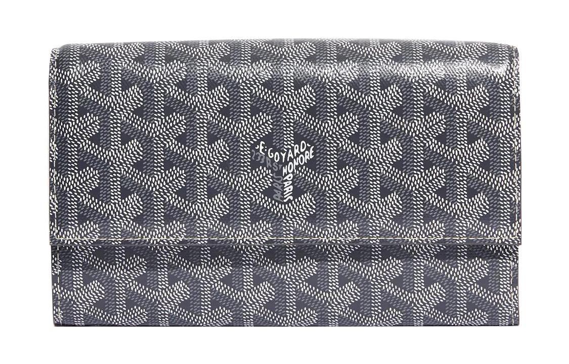 GOYARD Varenne Canvas With Leather Shoulder Bag Crossbody Bag Women's Gray
