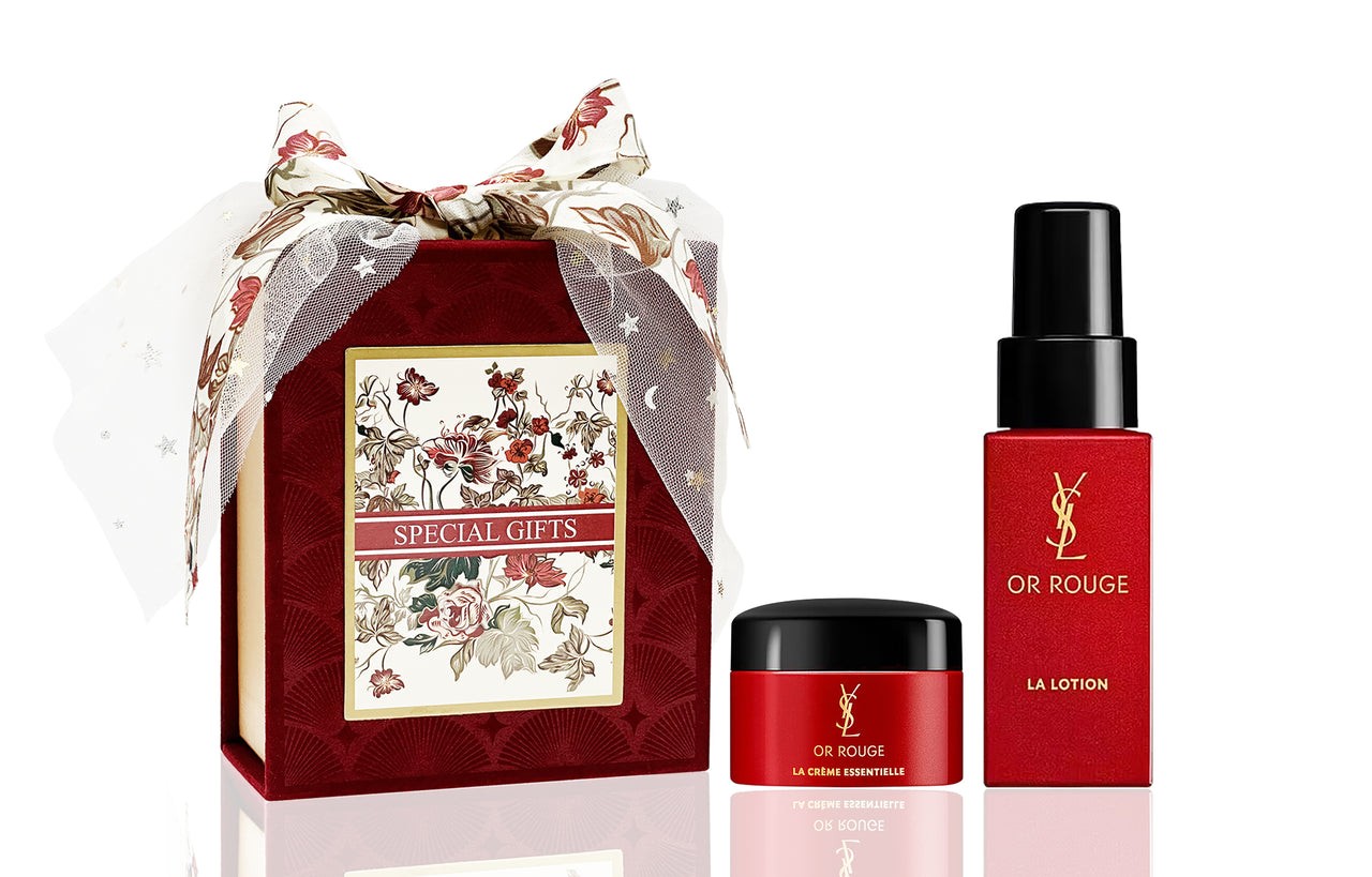 SAINT LAURENT Tibetan Gold Luxury Softening Lotion Skincare Sets Soothing Hydrating 30ml+7ml