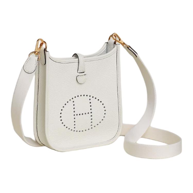 HERMES Evelyne Clemence Calfskin Crossbody Bag, Shoulder Bag Women's