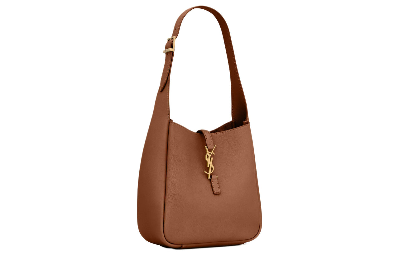 SAINT LAURENT LE5A7 Cow Leather Hobo Handbag, Shoulder Bag Women's