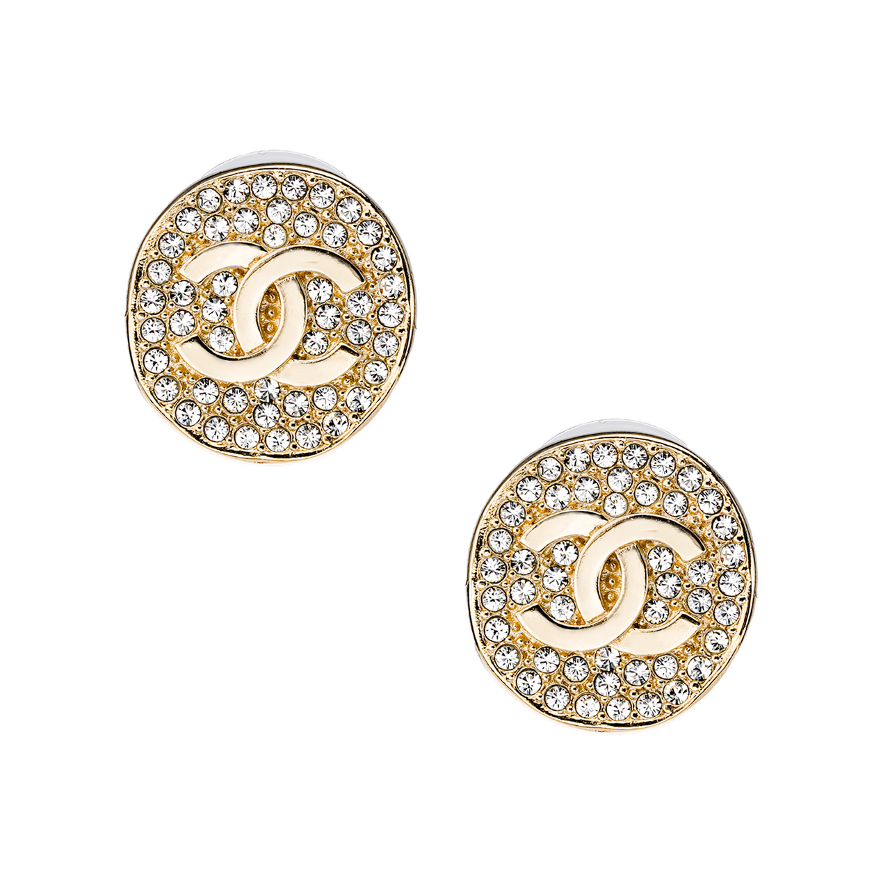 CHANEL 21K Winter Stud Earrings Women's