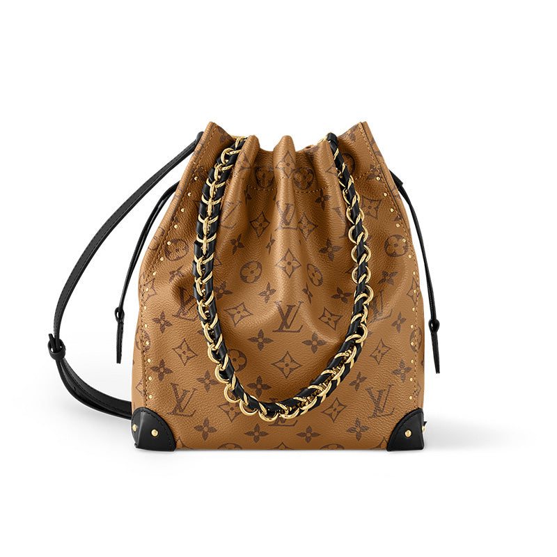 LOUIS VUITTON Noé Trunk PM Bucket Bag Women's Brown