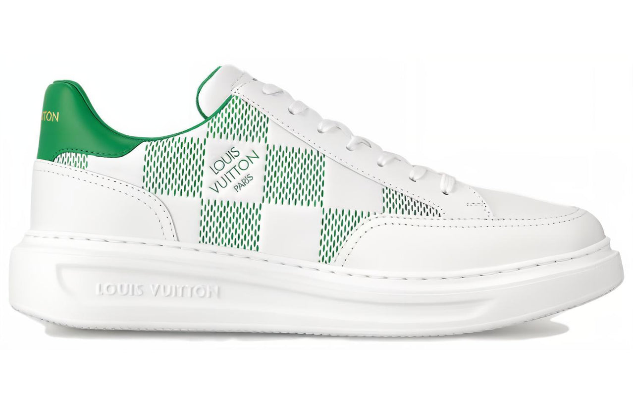 LOUIS VUITTON Low-Top Skateboard Shoes Men's White