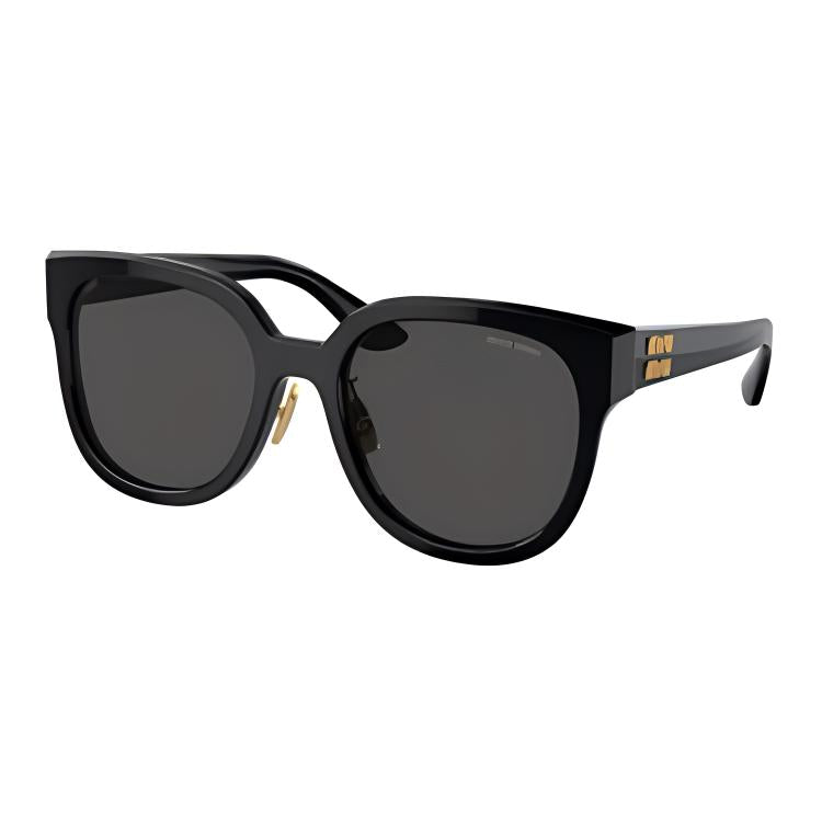 MIU MIU Irregular Shape Sunglasses Women's Black