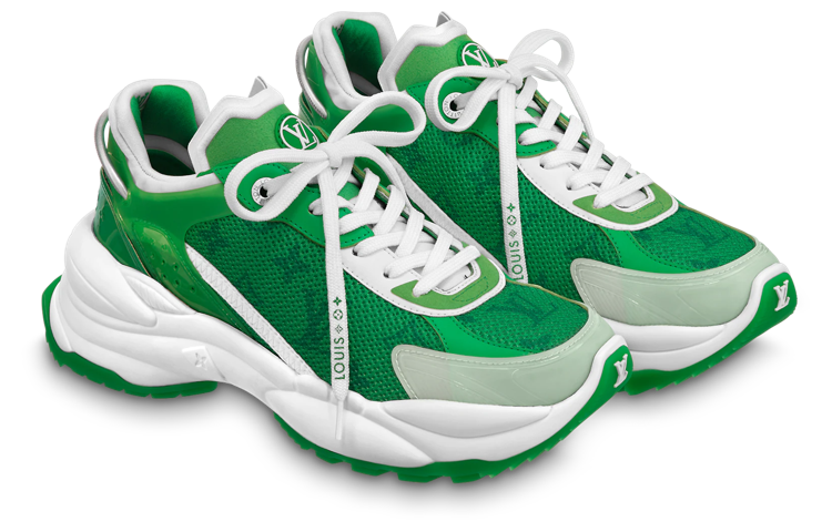 LOUIS VUITTON Run 55 Sneakers 'Green Monogram' Women's