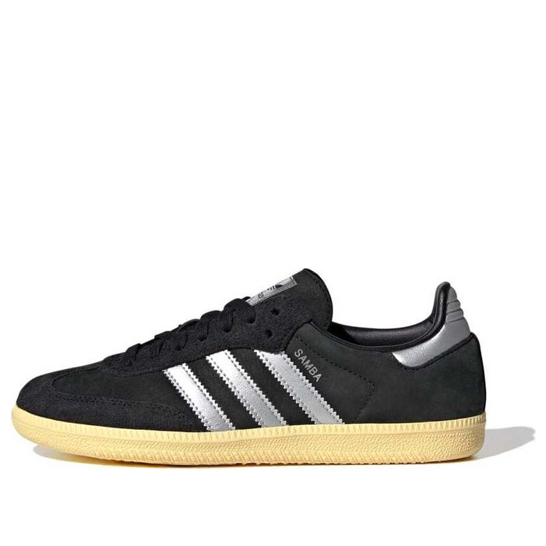 (WMNS) adidas Samba OG 'Black Matte Silver' IE8128