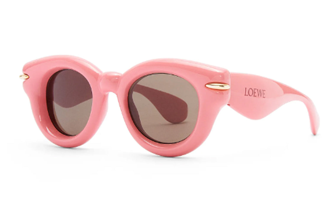 LOEWE Nylon Irregular Shape Sunglasses Women's Pink