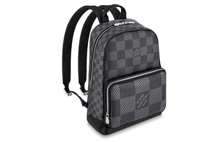 LOUIS VUITTON CAMPUS Coated Canvas Backpack Men's Gray